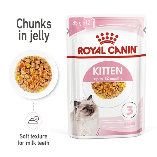 Kitten Chunks In Jelly 12 X 85g